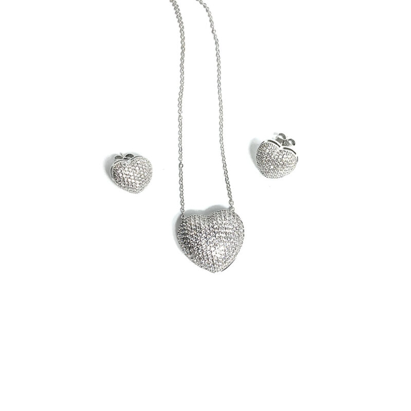 Eternal Spark Diamond Heart Set